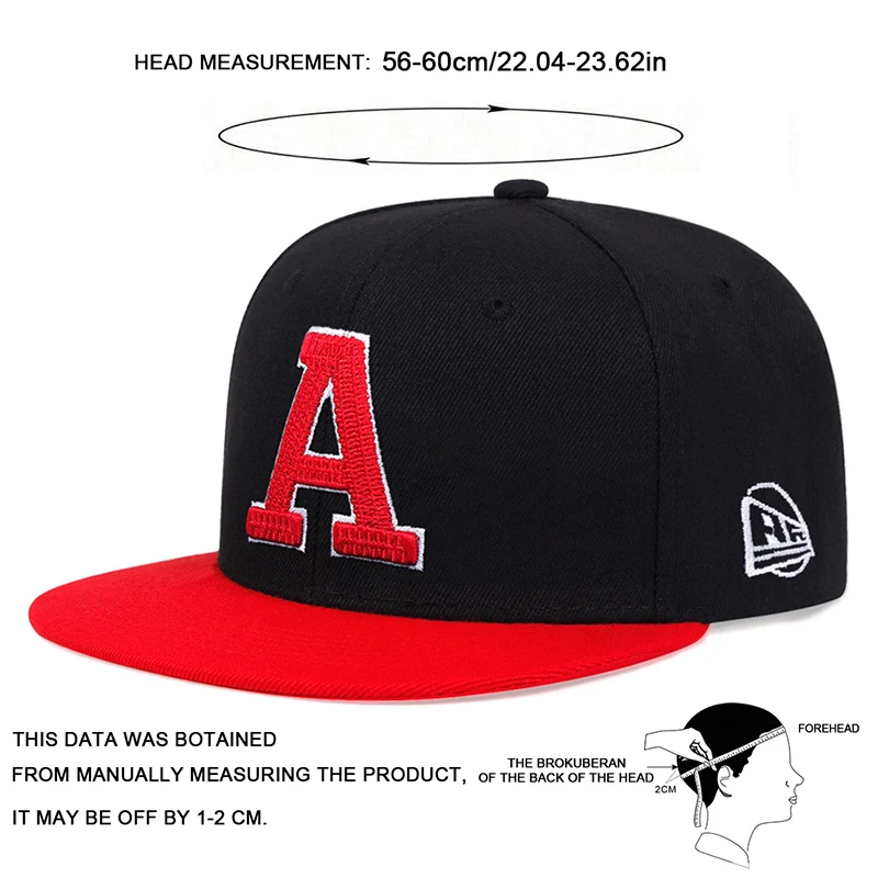 Unisex-Hip-Hop-Hüte mit Buchstaben-Stickerei, für Frühling und Herbst, für den Außenbereich, verstellbar, lässige Baseballkappen, Sonnenschutzhut – Detail 7
