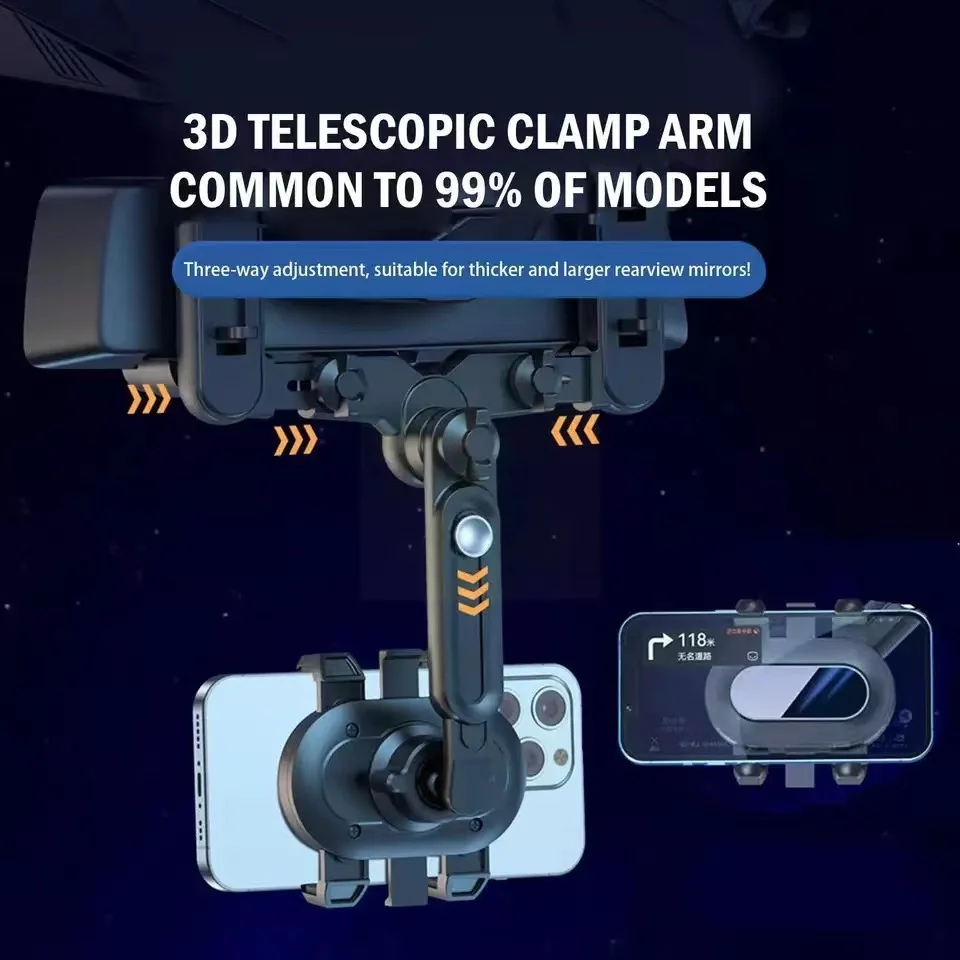 

Универсальный автомобильный держатель для телефона на зеркало заднего вида с поворотом на 360 °