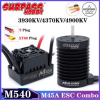 SURPASS HOBBY M540 3930KV 4370KV 4900KV Brushless Motor M45A ESC Combo for 1/12 1/14 RC Car Crawler Truck Buggy Traxxas Wltoys