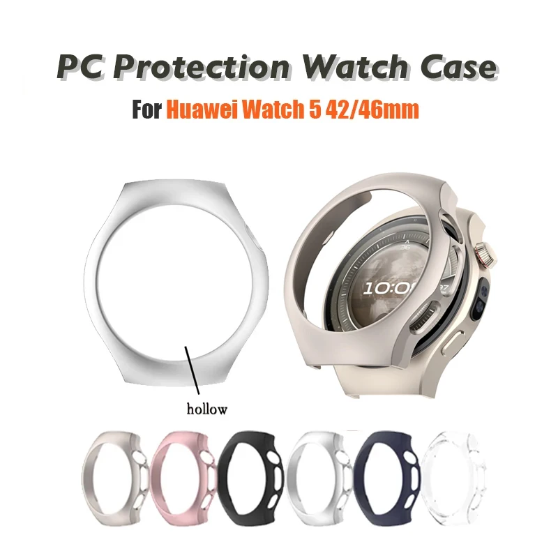 Protection PC Watch Cover For Huawei Watch 5 42 46mm Hollow PC Hard Protective Case Protection For Huawei Watch Shell Decoration