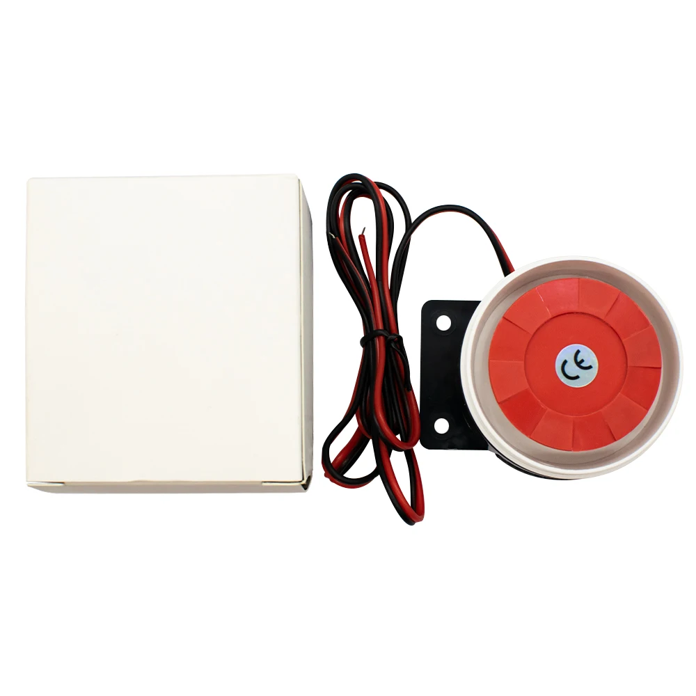 تيار مستمر 12 فولت إنذار صغير صفارة الإنذار إنذار الصوت مكافحة سرقة الجرس عالية ديسيبل الأمن بيزو الطنان إنذار القرن