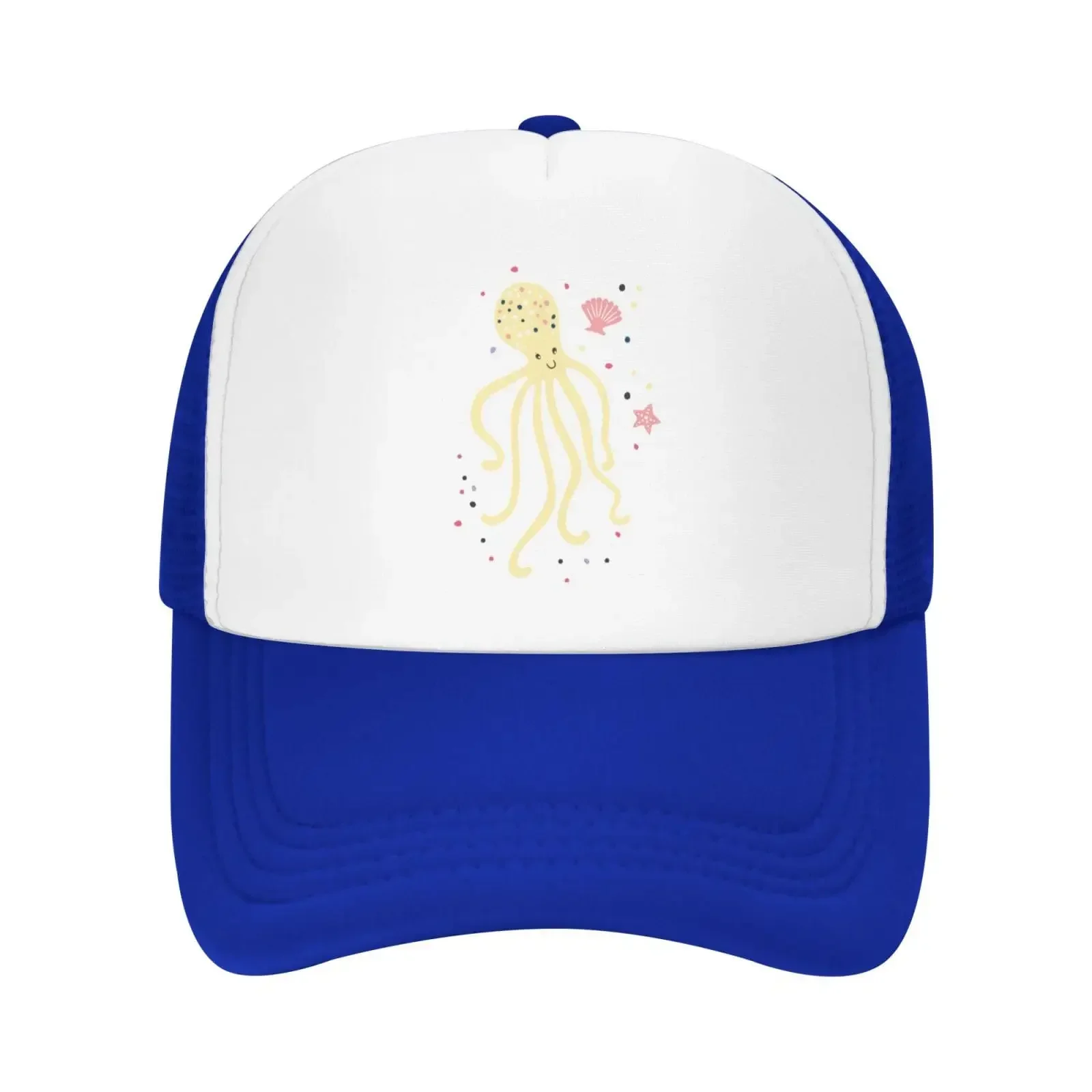 New Mesh Dad Hat Adjustable Washed Cute Octopus Shells Starfish Baseball  Cap Funny Distressed Ball Trucker  for Women Men