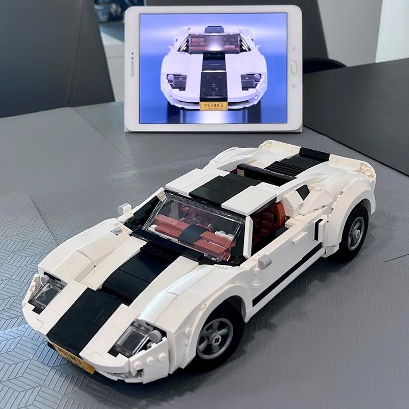 NEW 1188Pcs Parts Creative Expert MOC Ford GT40 Classic Cars Model MOD 10295 Building Blocks DIY Bricks Toys Gifts