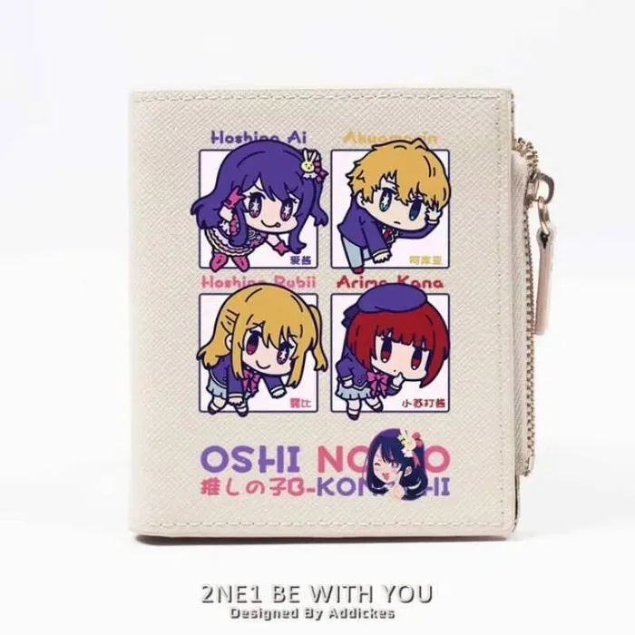 

Anime OSHI NO KO Hoshino Ai Fashion Wallet PU Purse Card Coin Zipper Money Bag Cosplay Gift B248 Anime