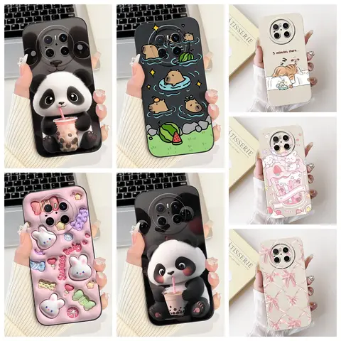 For Huawei Mate 70 5G Case Cute Cartoon Panda Rabbit Soft Silicone Cover For Huawei Mate 70 Pro 70 Pro+ 70Pro Plus PLA-AL10 Capa