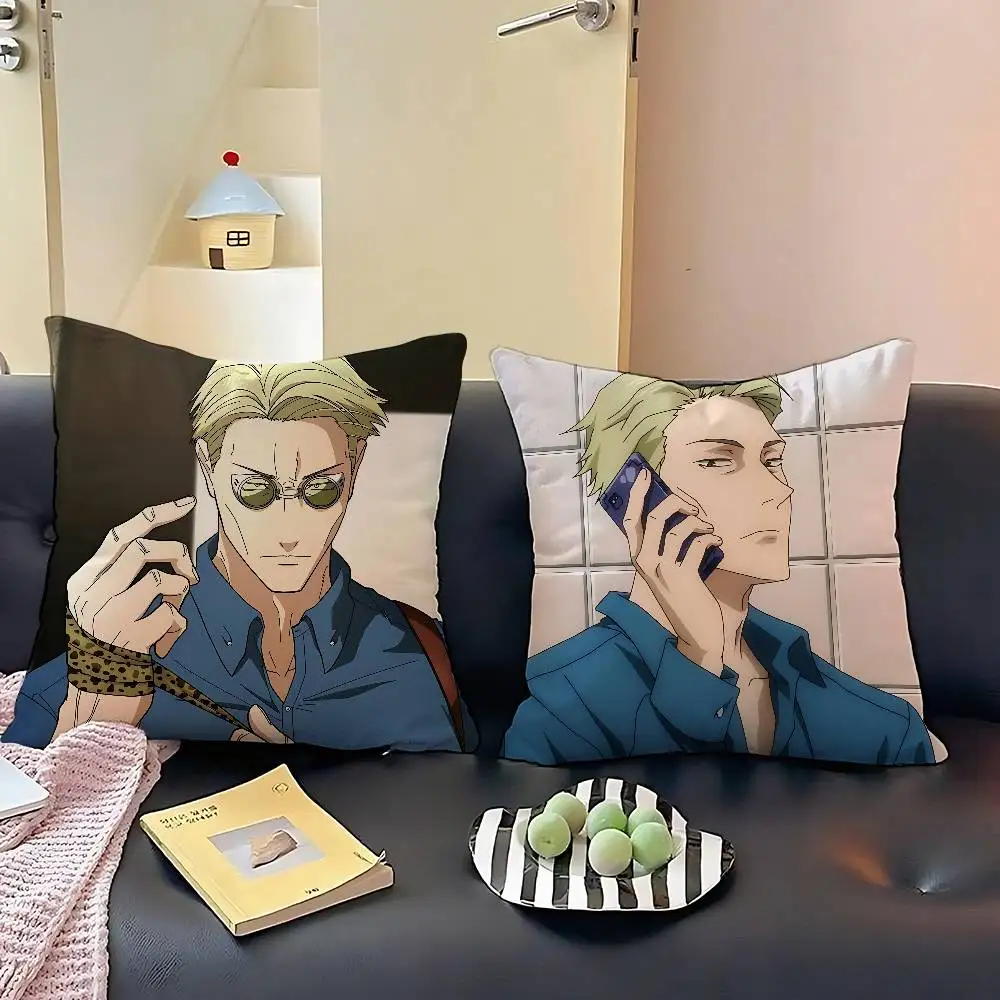 كول H-nanami Kento-S كيس وسادة رمي غطاء وسادة الشمال خمر نمط وسادة تغطي غرفة المعيشة المنزلي أريكة الأريكة مقعد ديكور