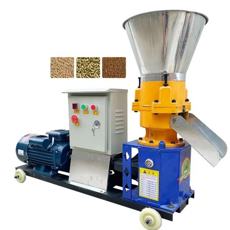 Hot Sale Best Price 1 Ton/Hour Wood Pellet Grinder Alfalfa Rice Husk Straw Biomass Sawdust Fertilizer Pellet Machine