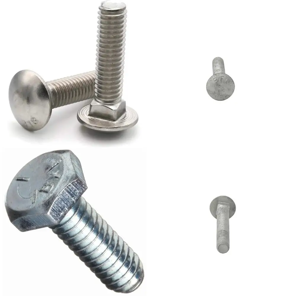 

Болты с кареткой из нержавеющей стали 316, размер резьбы 3/8-16, длина 2-1/2 дюйма, количество 25 шт.