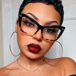 Cat Eye prescription Frames Glasses Women Retro Optics Spectacle Frame Personality Fashion Eyeglasses Luxury Brand Designer