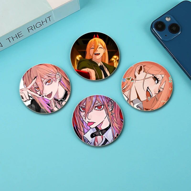 Power Comic Character Badge Cartoon Cute Handmade Brooches Cosplay Anime Figure Enamel Pins for Backpack Clothes Jewelry Gifts