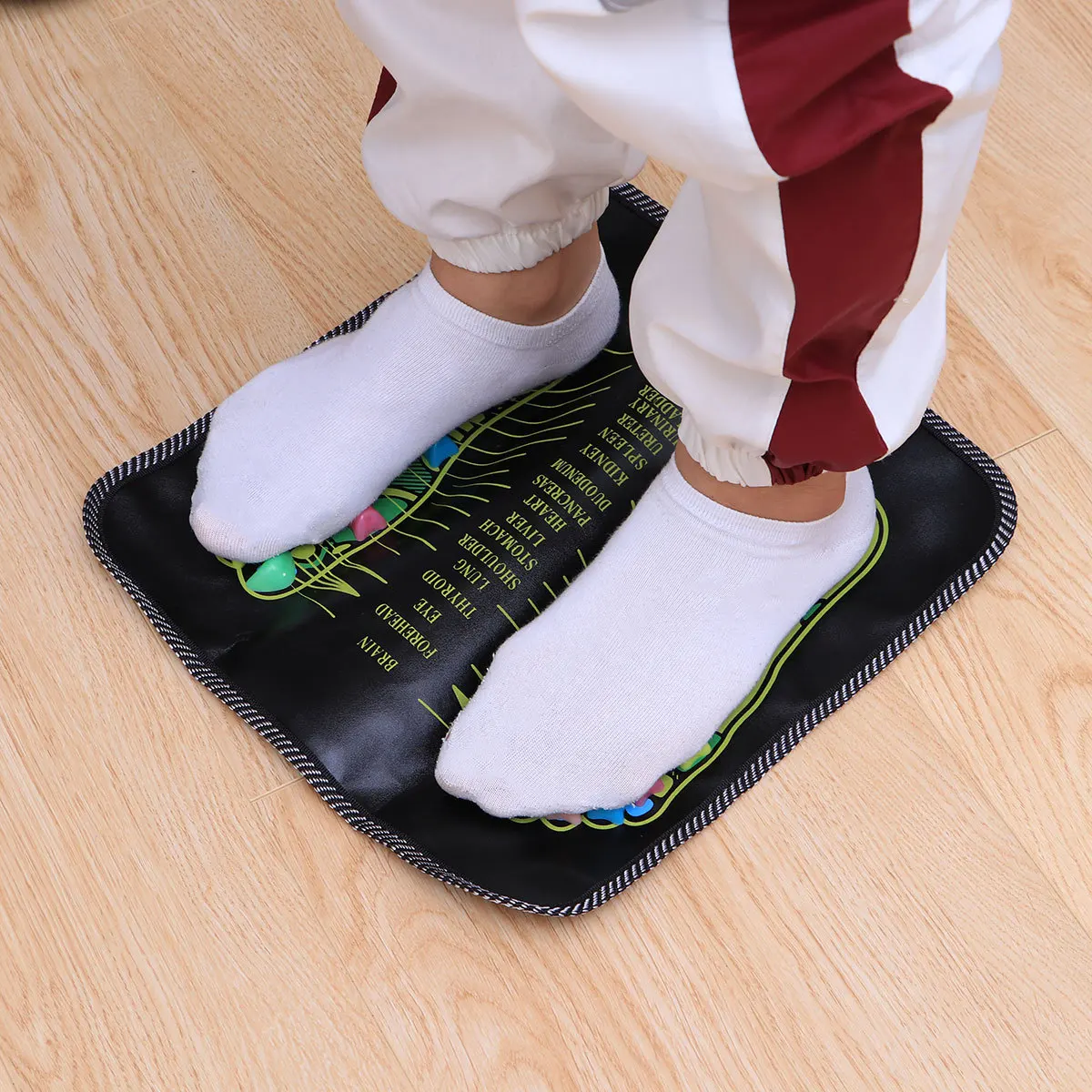 

Foot Massage Mat 35X35Cm Acupressure Reflexology Pad For Muscle Tension Relief Foot Relaxation Therapy Indoor Outdoor Use