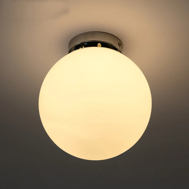 Moderne minimalistische Deckenleuchte aus Milchglas, Kunst, weiße Kugel, Restaurant, Wohnzimmer, Bar, Dekoration, Deckenleuchte