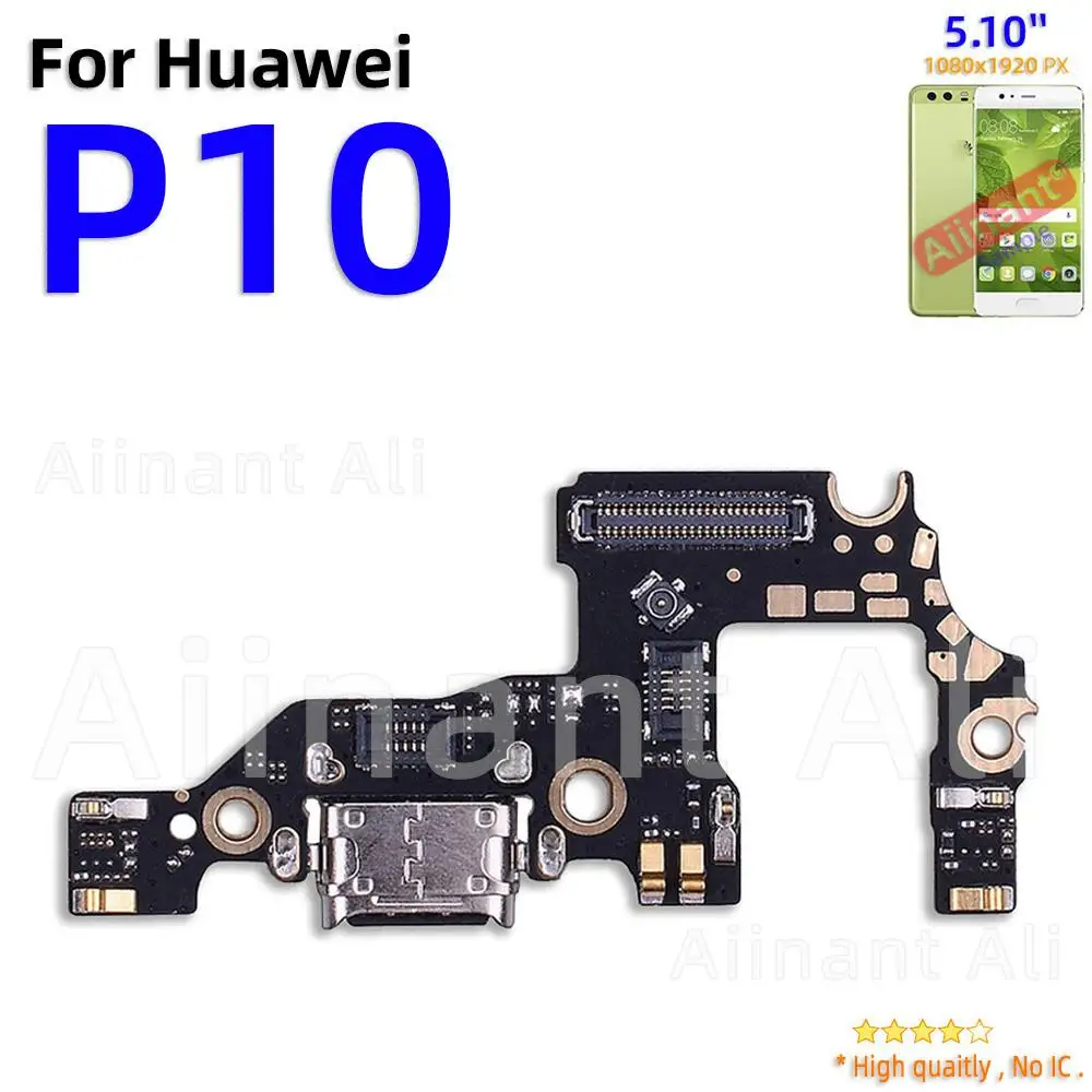 Aiinant conector de placa de cargador USB, puerto de carga rápida, Cable flexible, piezas de repuesto For Huawei P8 P9 P10 Lite Plus 2016 2017