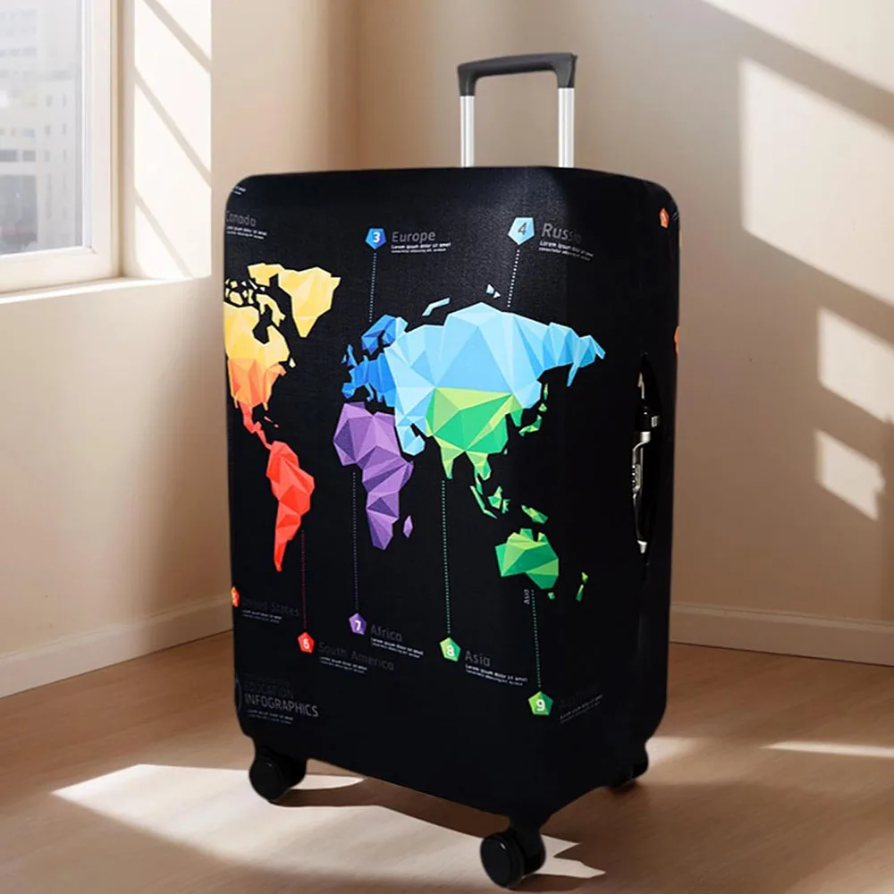 Dicke elastische Gepäckschutzhülle mit Reißverschluss, Anzug für 18–32 Zoll große Tasche, Kofferabdeckungen, Trolley-Abdeckung, Reise, praktisches Zubehör – Detail 3