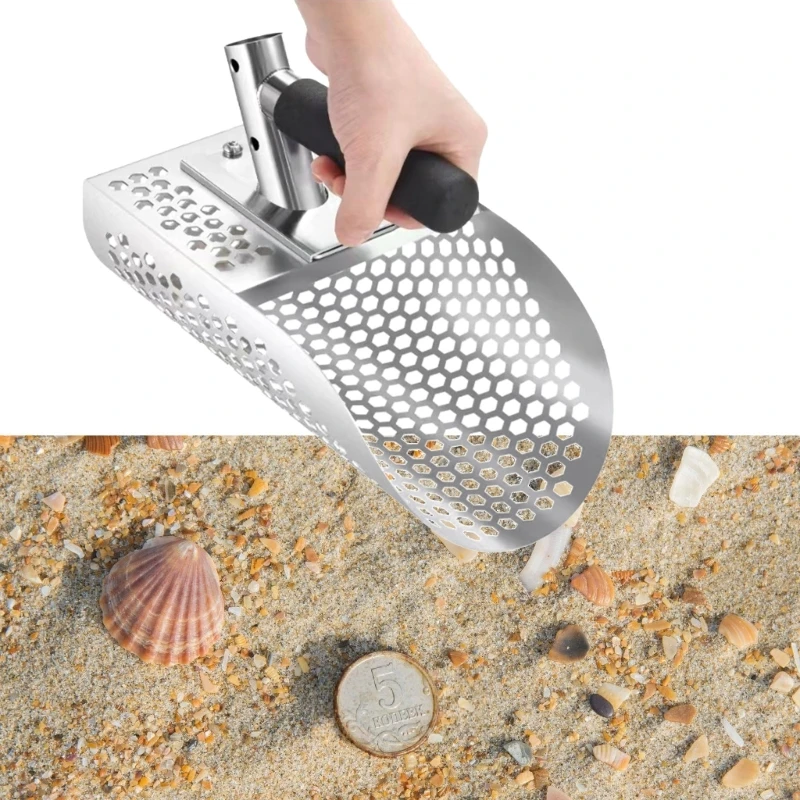 Stainless Steel Sand Scoops Shovel for Metal Detecting Beach Treasure Hunting Tool