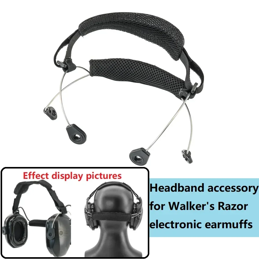 Shooting Tactical Earmuffs Headset Headband for Walker's Razor Tactical Headphones Noise Reduction Hunting Airsoft Headphones