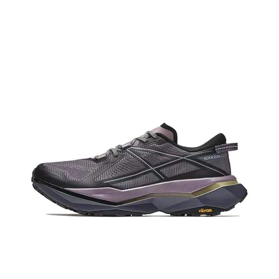 Anta Peregrine Falcon 2 Trail Running Shoes Women's Black Vine Purple 122445516A-1