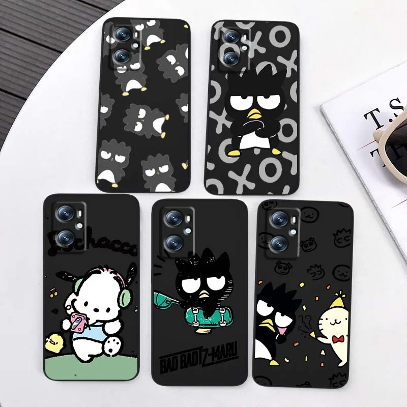 

Sanrio Bad Badtz-Maru Cartoon For OPPO Reno 7 A96 A40 A58 5 6 Realme GT A74 A78 Neo2 A74 A78 Find X5 X3 X7 X8 Black Phone Case