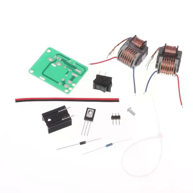1set U Core Transformer Suite 15kv High Frequency Dc High Voltage Arc Ignition Generator Inverter Boost Step Up 18650 Diy Kit