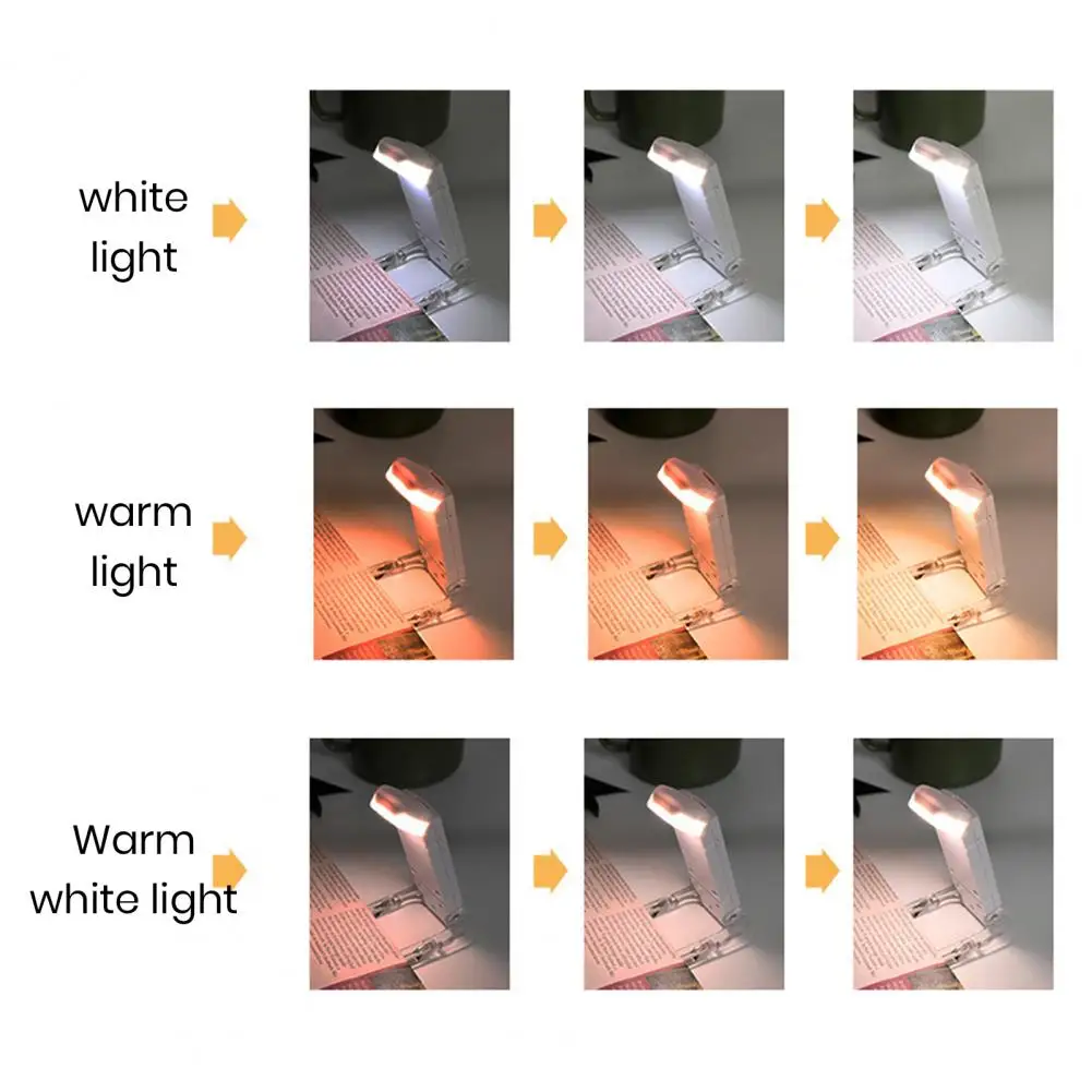 

Soft Light Book Clip Lamp Portable Usb Rechargeable Led Book Reading Light with Soft Clip Lamp for Home School Eye Protection