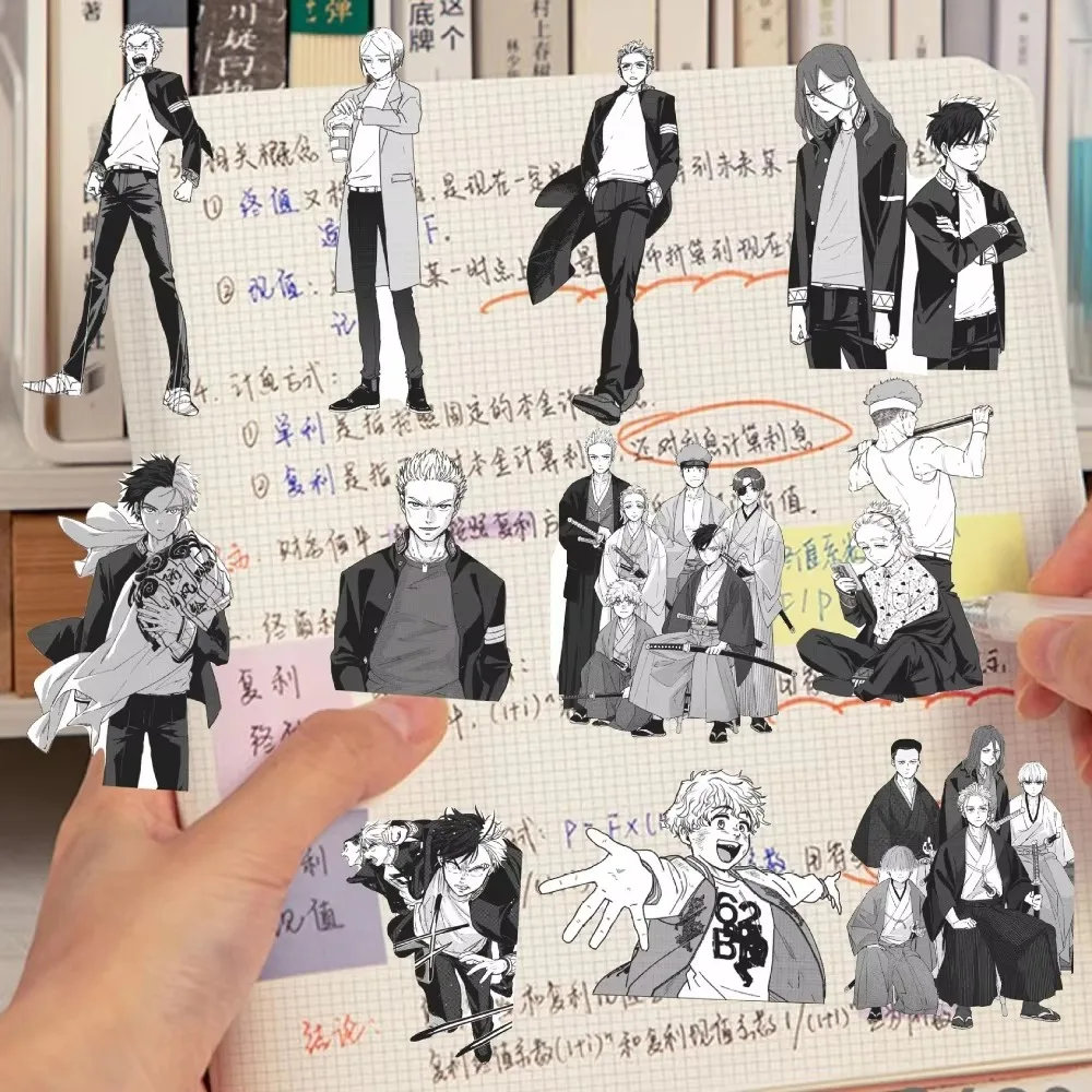 

72Pcs Cool Wind Breaker Anime Stickers Haruka Sakura Hayato Waterproof Sticker Motorcycle Skateboard Umemiya Decal ﻿