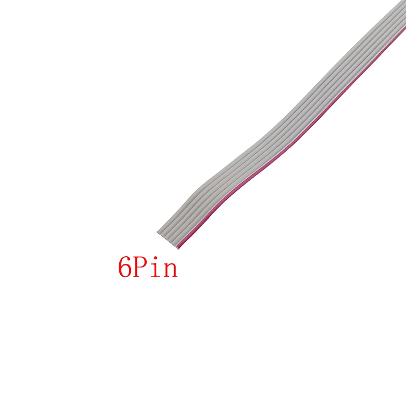 1M Pitch 1.25mm Grey Flat Ribbon Cable 6/8/10/12/14/16/20/26/34/40/50/60 Pin 28AWG Flat Cable Wire for IDC FC 2.54mm Connector