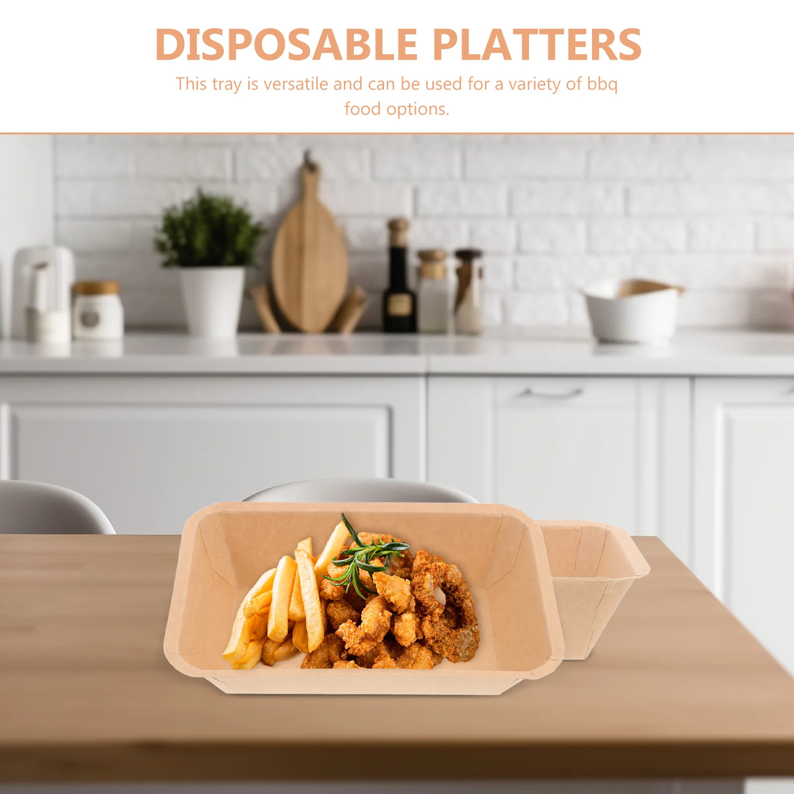 

50Pcs Disposable Barbecue Tray Paper Plates for Crawfish Seafood Party Supplies Bbq Serving Food Trays Crawfish Party Supplies