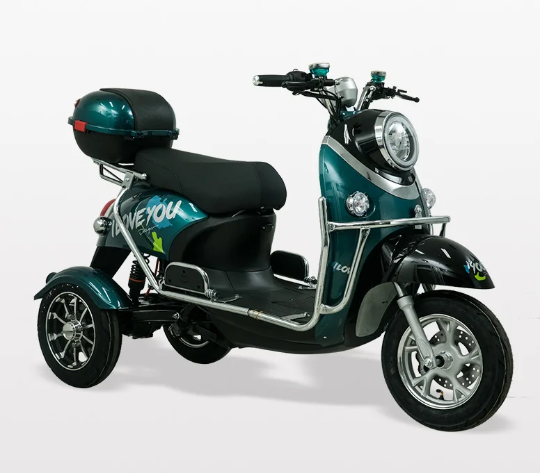 EEC Factory Sale Electric Tricycle 60V 72V 20Ah Open Three-Wheel Passenger Motorized Vehicle High Excellent Workmanship