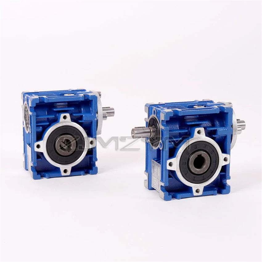 NMRV030 80mm Worm gear reducer Reduction ratio 5:1 to 100:1 input 14mm shaft for nema 24 34 80mm 90mm stepper motor