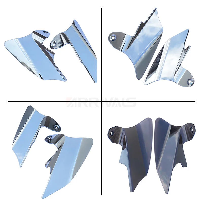 Motorcycle Front Reflective Saddle Shields Air Heat Deflector For Harley Touring Electra Glides Road Kings Street Glides 97-07