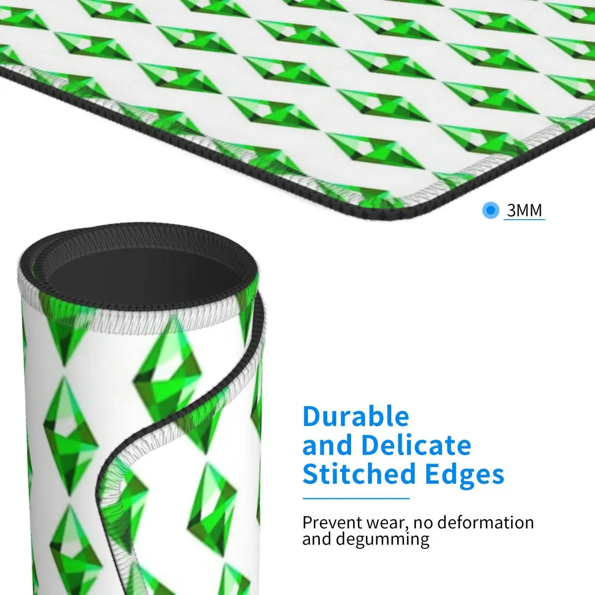 The Sims 4 Plumbob Mouse Pad لوحة مفاتيح الكمبيوتر ماوس حصيرة الألعاب مكتب الكمبيوتر المحمول حصيرة مكتب الملحقات الجدول الحصير #5