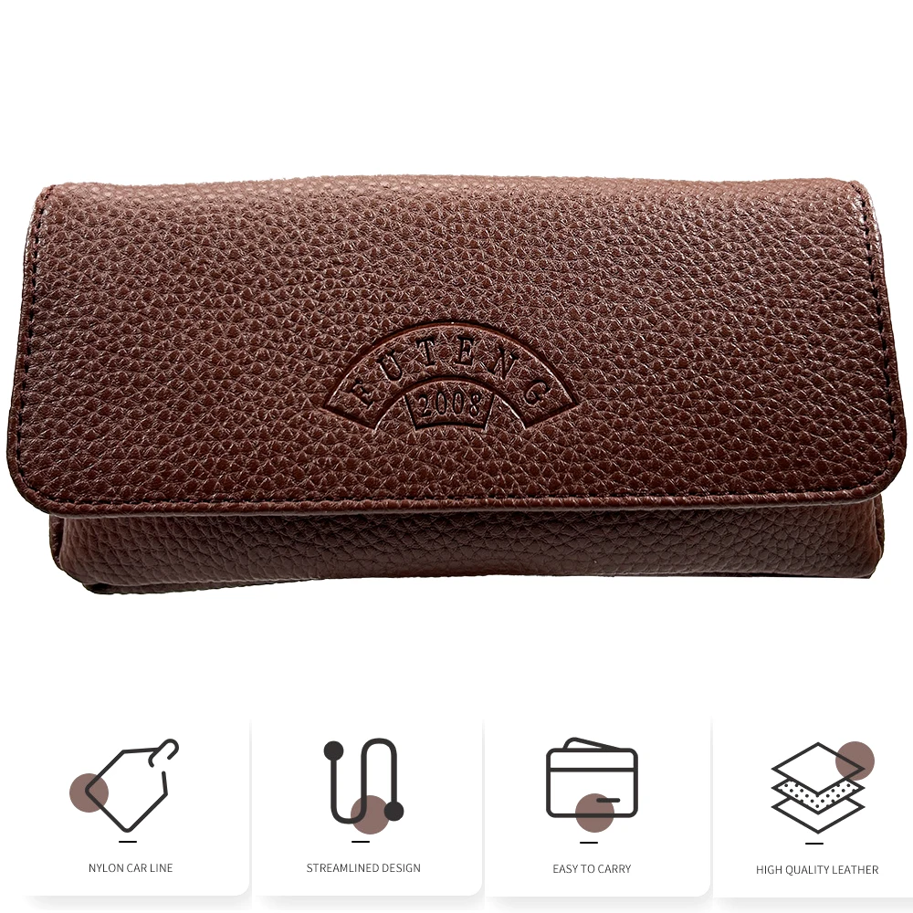 WEFITON 1PCS Bolsa de Cuero PU para Pipa de Tabaco, Estuche para Herramientas de Pipa, Bolsa Portátil para Tabaco, Bolsa Antiolores, Excelente Regalo