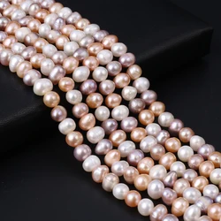 Natural Freshwater Pearl Beads Tricolor Potato Shaped Isolated Loose Beaded for Jewelry Making DIY Bracelet Necklace Accessories