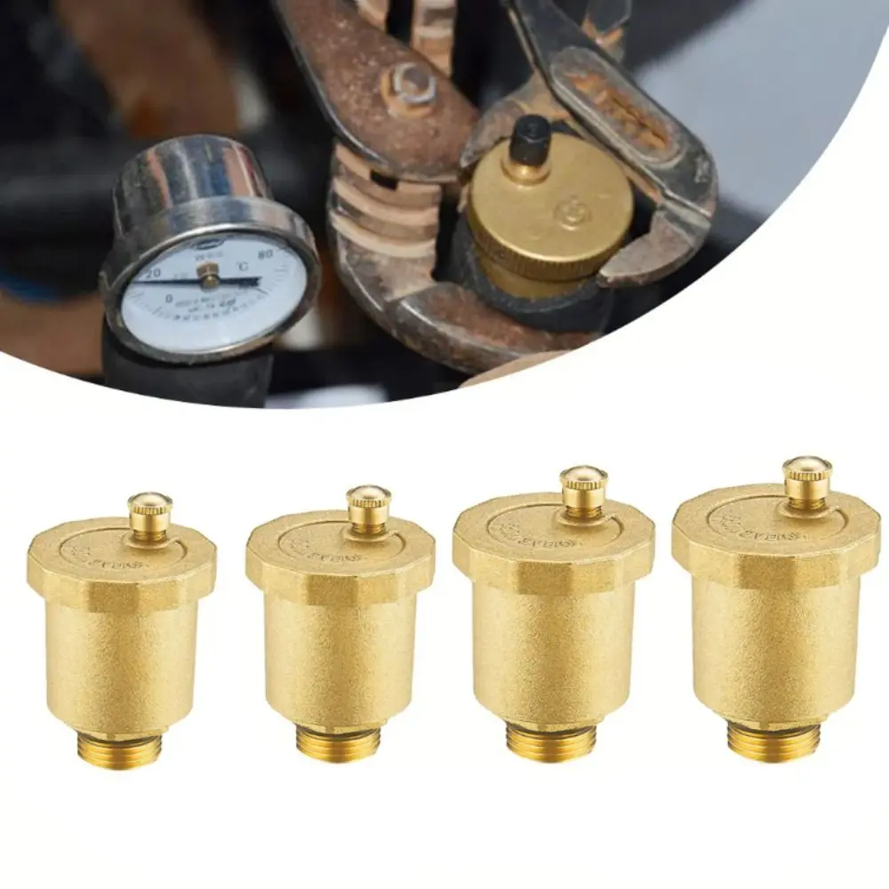 Brass Material Automatic Exhaust Release Valve Standard Male Thread Automatic Operation Air Vent Valve Distributor Manifold