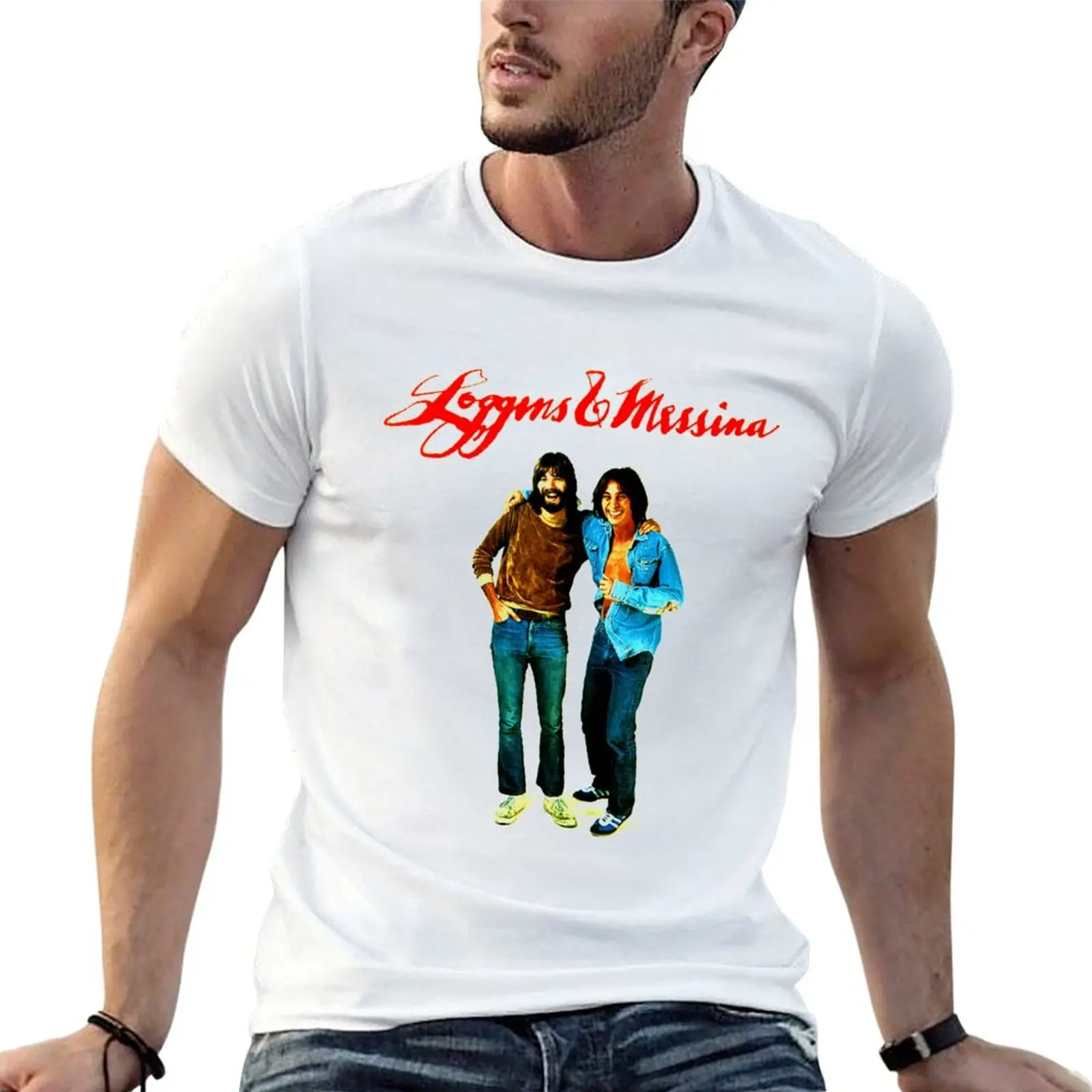 Camiseta Loggins y Messina, camisetas de anime para hombre, camisetas divertidas, camisetas de humor oscuro para hombre, camiseta de algodón