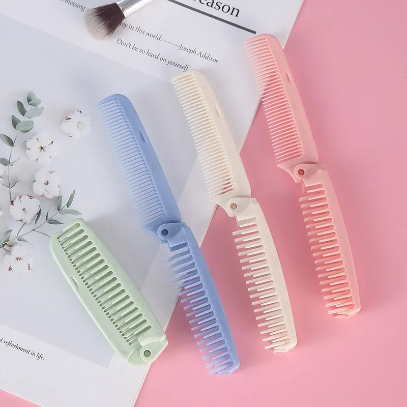 Portable Travel Pocket Comb Head Massage Comb Foldable Hairdressing Tool Professional Anti-Static Styling Folding Hairbrush Comb