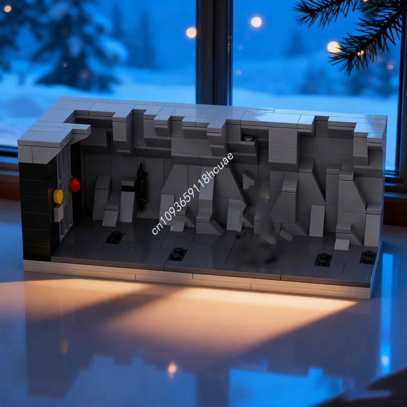 

245 шт. MOC Secret Batcave вход супергерои DCD модель игрушки строительные блоки DIY креативный рождественский подарок идея образование дети
