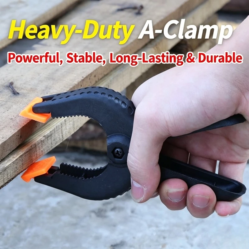 5Packs Spring Clamp, Plastic Spring Clamps Heavy Duty for Crafts, Multi Functional Woodworking A-Type Fixture
