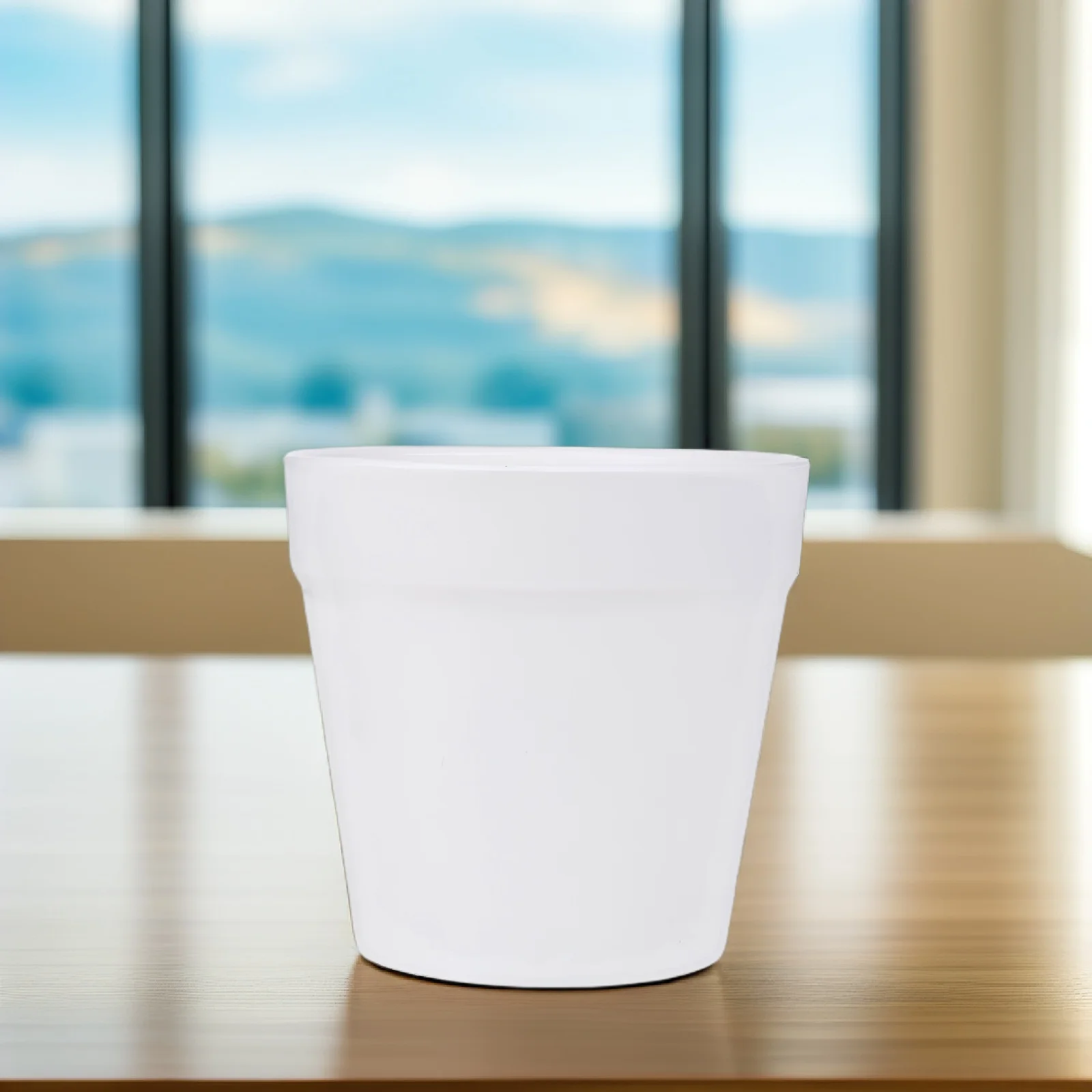 

6Pcs Blank Painting Flower Pot DIY Set White Plastic Plant Flower Growing Kit for Hands-on Learning Fun