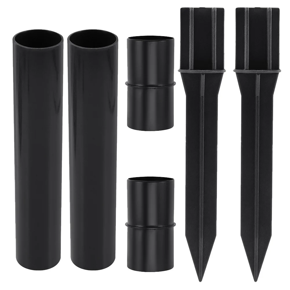 

6Pcs Solar Lawn Stakes Plastic Ground Spikes Outdoor Light Replacement Hollow Rod Secure Connection Garden Path