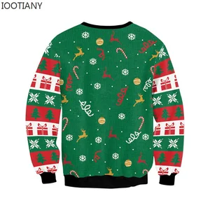 Masculino feminino feio natal hoodie engraçado jubando rena clímax pegajoso natal jumpers topos casal festa de férias moletom de natal 10 principais vendas camisolas de natal homem - №2