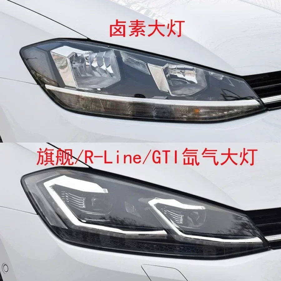 Front Headlight Cover Transparent Shade Lampshade Headlamp Shell Lens Plexiglass For Volkswagen VW Golf 7.5 2018-2020