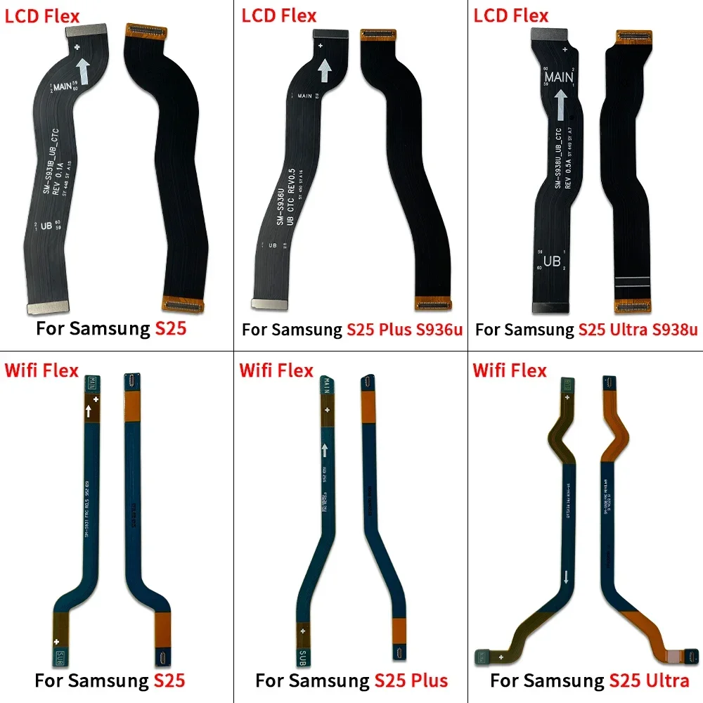 NEW Main FPC LCD Display Connect Mainboard WIFI Flex Cable Ribbon Parts For Samsung S25 / S25 Plus / S25 Ultra