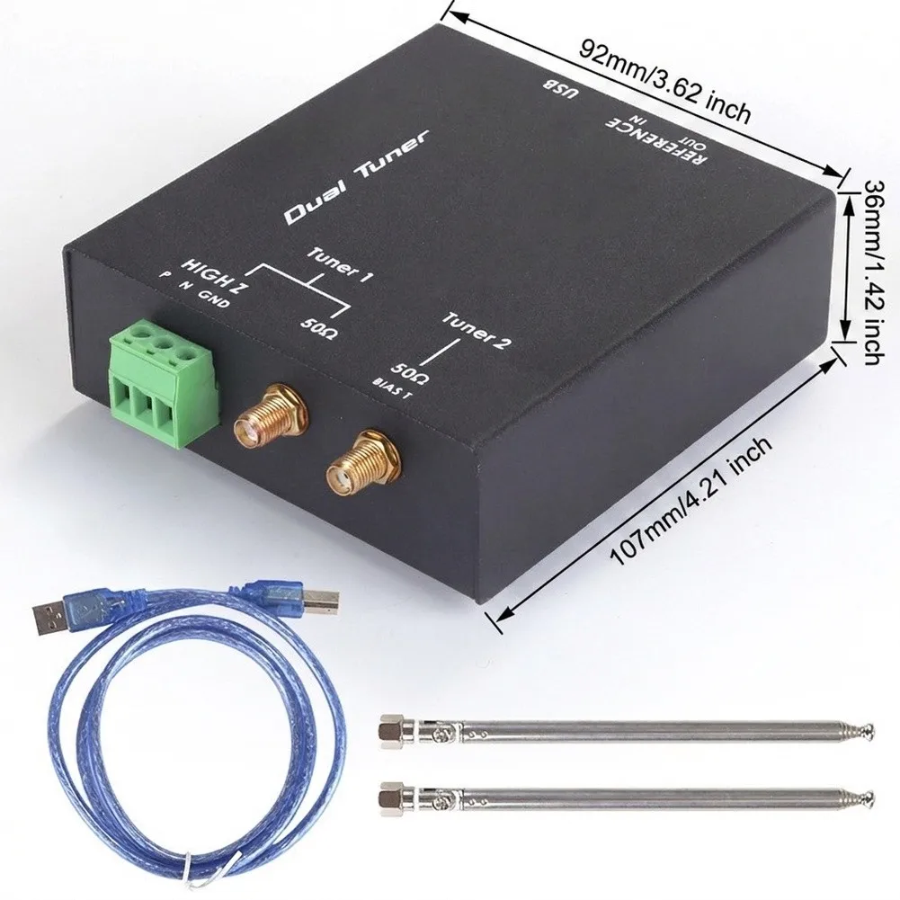 1 Set 14-Bit Radio Receiver For RF Communication Testing Dual Tuner 1kHz-2GHz For Spectrum Analyzer Device Instrument Part