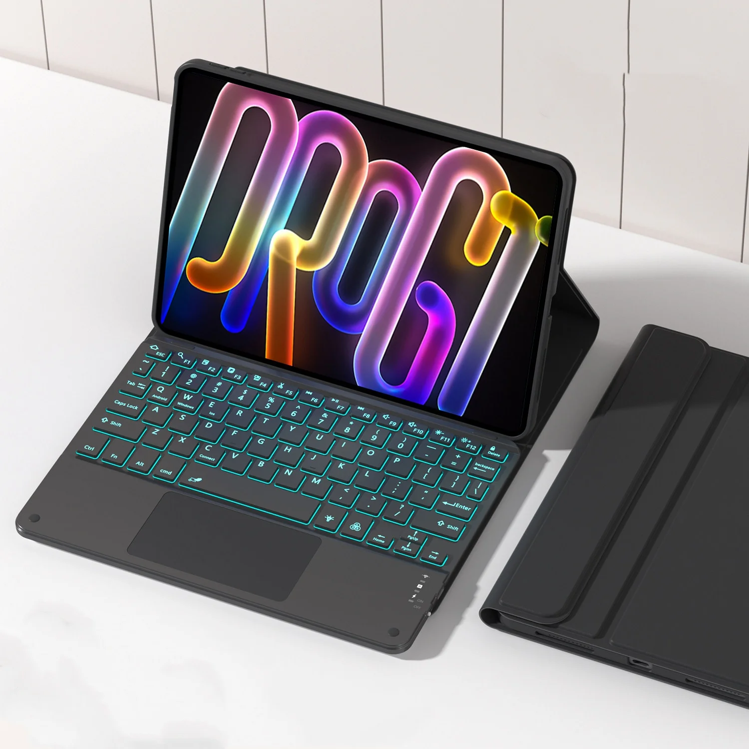 Case with Touchpad Keyboard for Idea Tab Pro Gen 2 13 inch TB390FU Backlit Keyboard for Lenovo Idea Tab Pro Gen2 Tablet Cover
