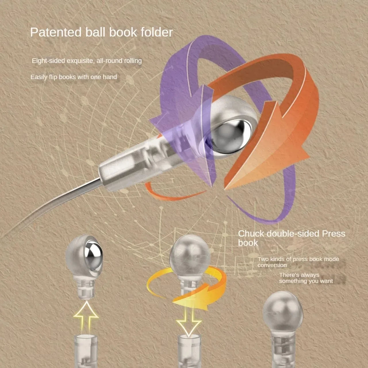 Multifunctional Foldable Adjustable Reading Stand With Spring Clip For Laptops Tablets Thick Books Angle for Reading Book Holder