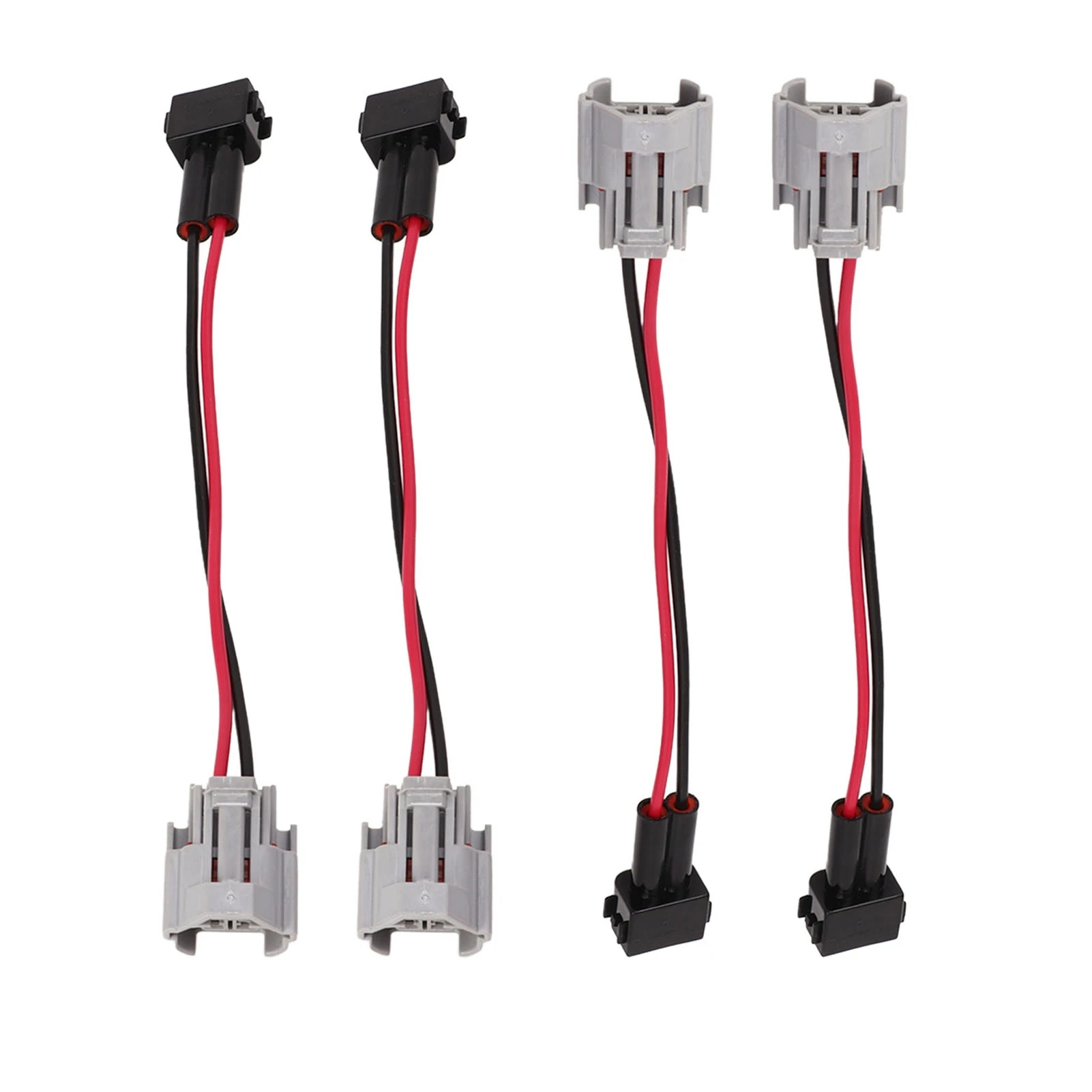 4pcs Fuel Injector Harness Adapter for DENSO Female to EV1 A Male Adapter Plug Replacement for Civci K20 K24