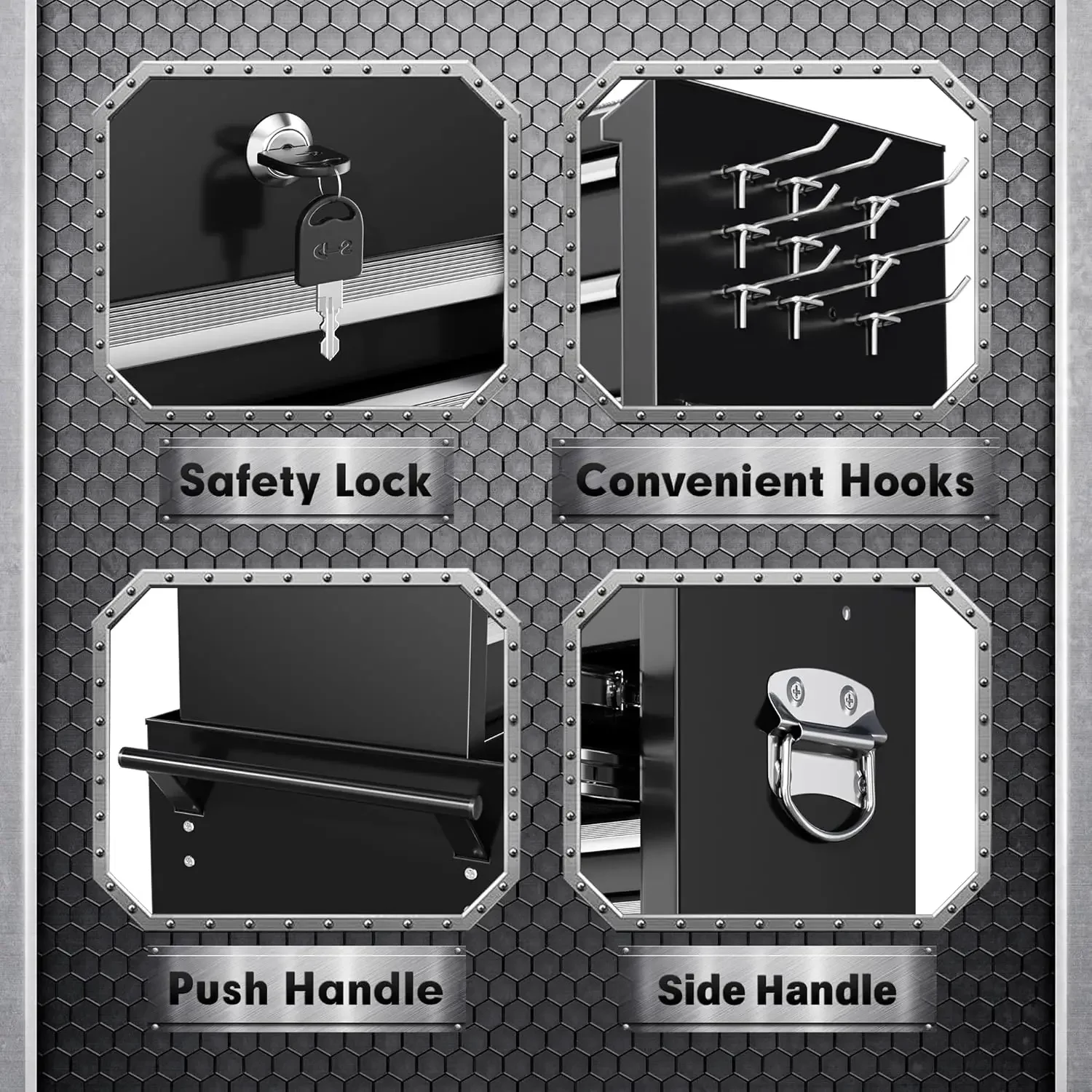 [¡Nueva llegada, envío gratis! ]Cómoda de herramientas de 8 cajones, cómoda rodante ensamblada con ruedas, caja superior desmontable, gabinete para reparación R