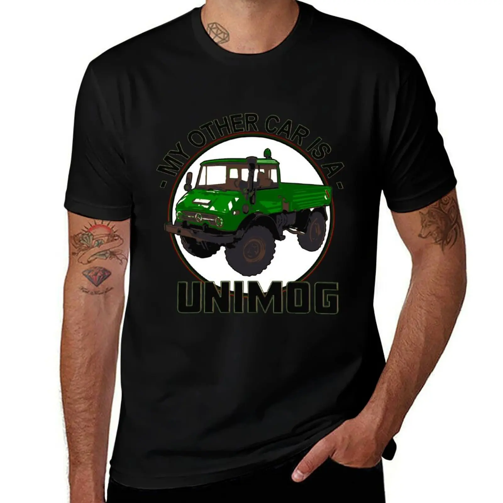 

My other car is a Unimog - Green T-Shirt t shirts for man cotton funny anime tshirt t shirts for man graphic vintage T-Shirt
