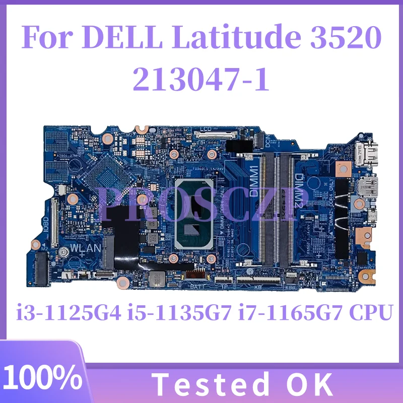 

Для DELL Latitude 3520 213047-1 с i3-1125G4 i5-1135G7 i7-1165G7, материнская плата для ноутбука, материнская плата для ноутбука, 100% протестировано, ОК